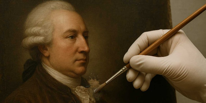 Consolidación avanzada de pinturas sobre lienzo: técnicas innovadoras entre materiales sintéticos y naturales