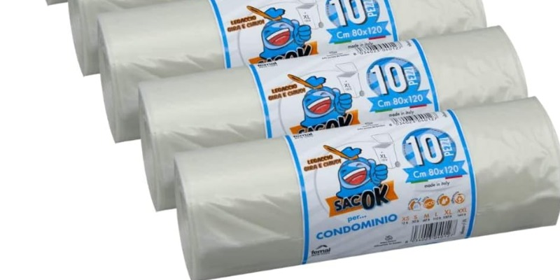 rMIX: Il Portale del Riciclo nell'Economia Circolare - 60 Transparent Rubbish Bags 80x120 Resistant. #advertising