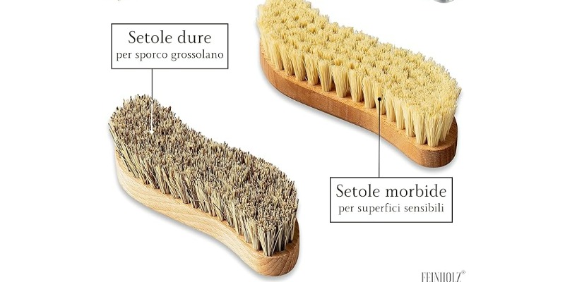 rMIX: Il Portale del Riciclo nell'Economia Circolare - Achetez la Brosse de Nettoyage du Bois (2 pièces) à poils naturels sans plastique - poils durs et doux. #annonces